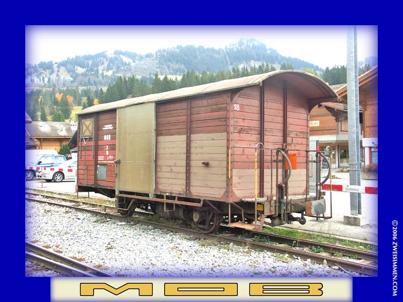 X18: MOB boxcar, at Saanenmöser, October 22, 2005